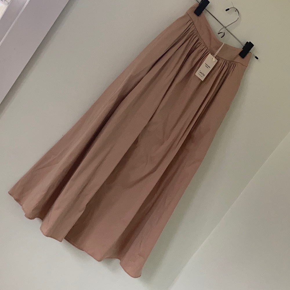 Midi skirt cream